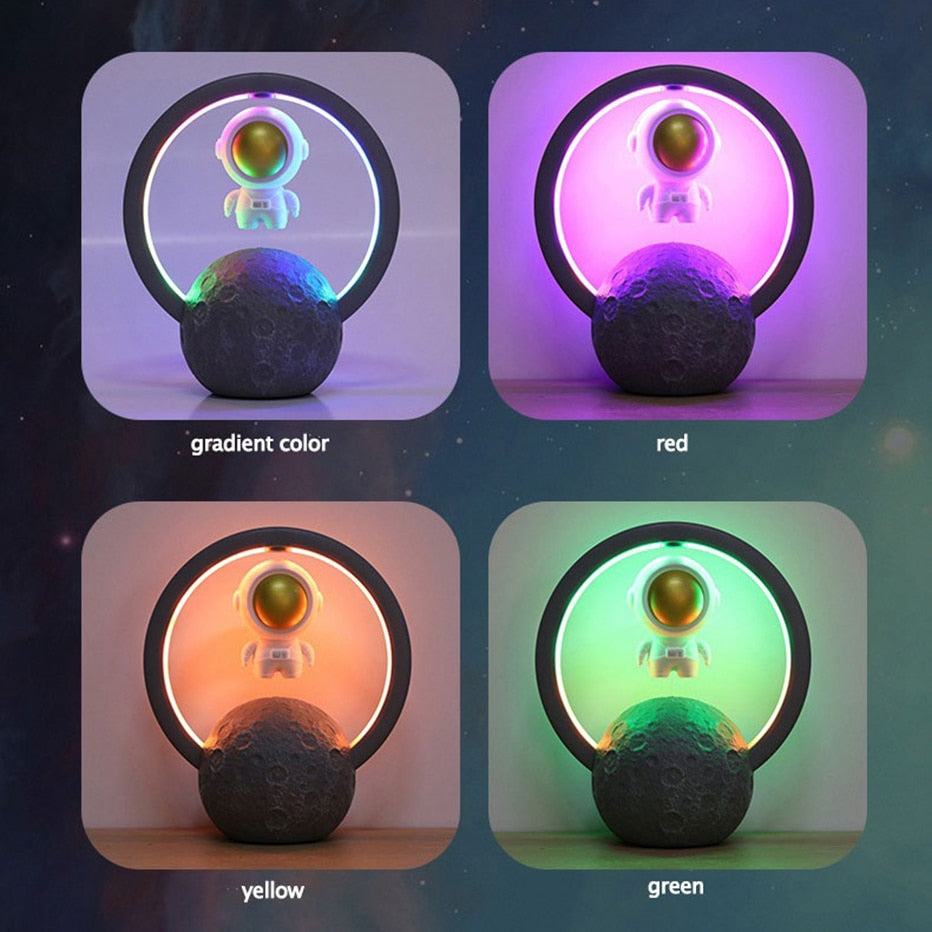 Leviterande Astronaut Högtalarlampa med RGB-ljus 1