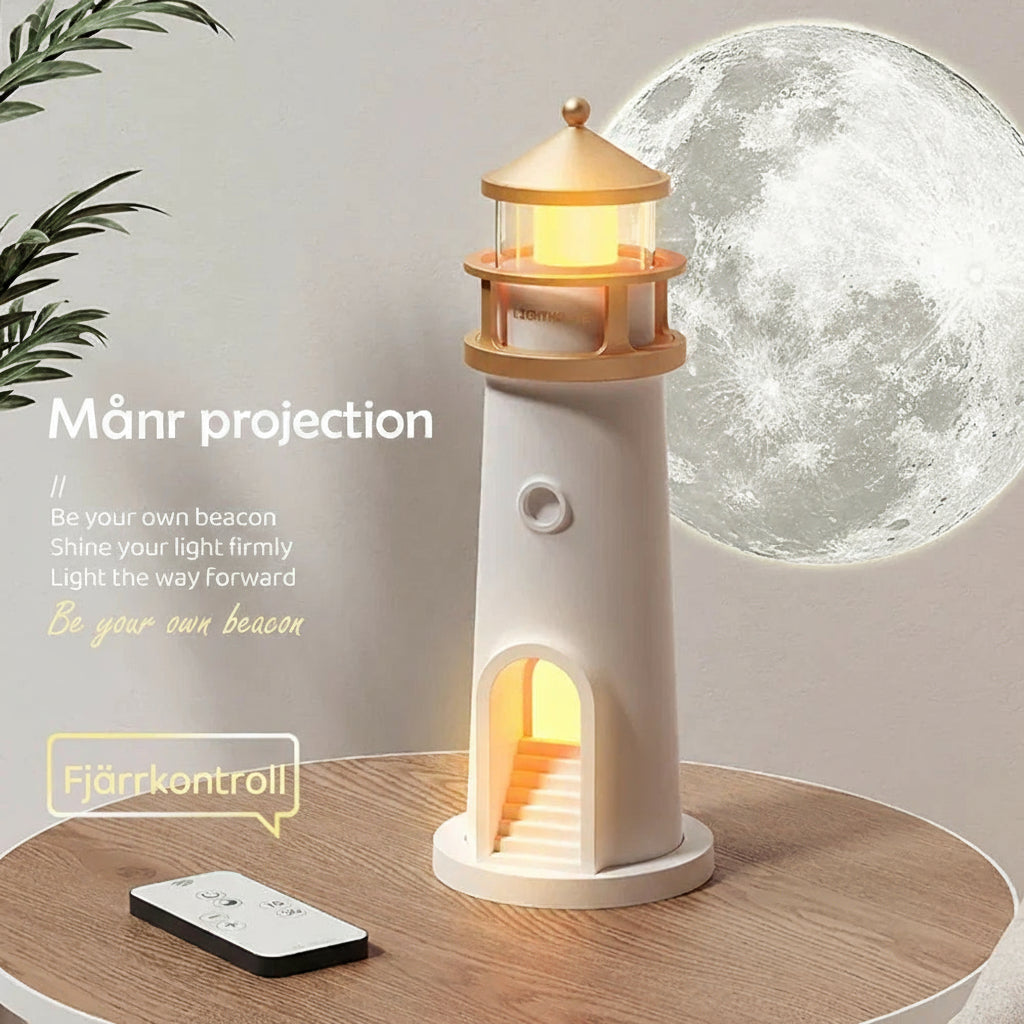 Lighthouse Ambient Lampa med Bluetooth och Projektion för Hemmet 4