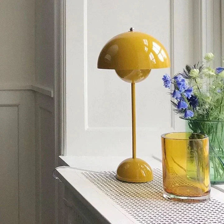 Liten Bordslampa Nordisk Stil Minimalistisk Svampform 0