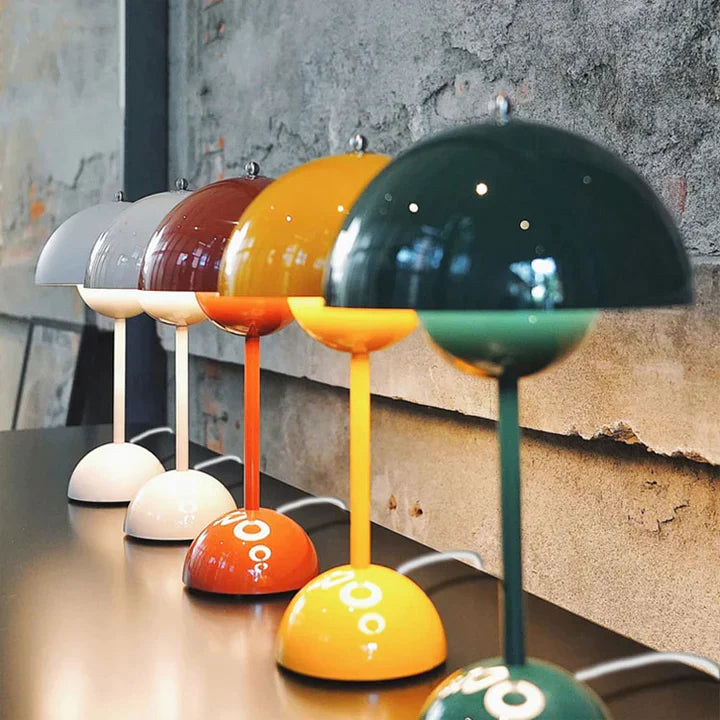 Liten Bordslampa Nordisk Stil Minimalistisk Svampform 1