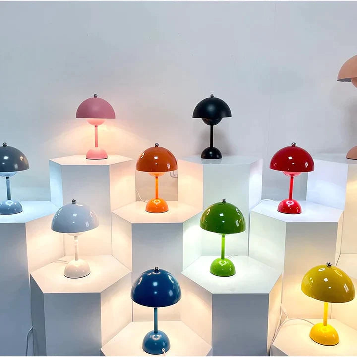 Liten Bordslampa Nordisk Stil Minimalistisk Svampform 5