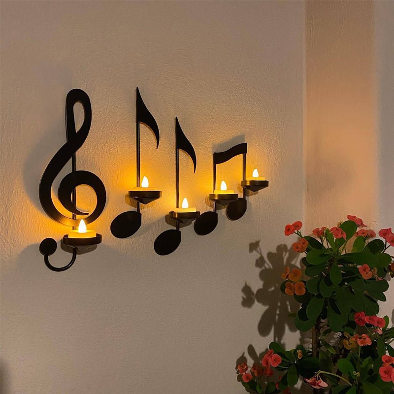 Ljuskrona med Musiknoter Chic Design 0