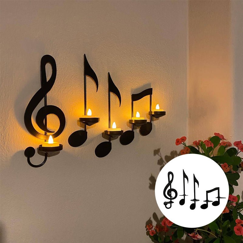 Ljuskrona med Musiknoter Chic Design 3
