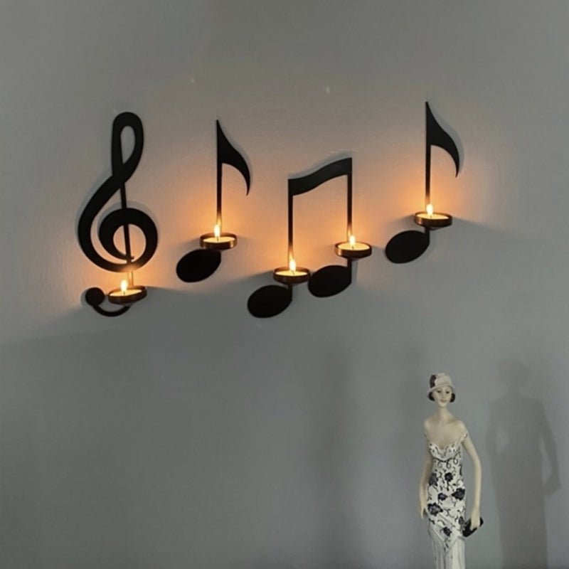 Ljuskrona med Musiknoter Chic Design 6