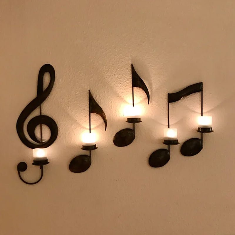 Ljuskrona med Musiknoter Chic Design 7