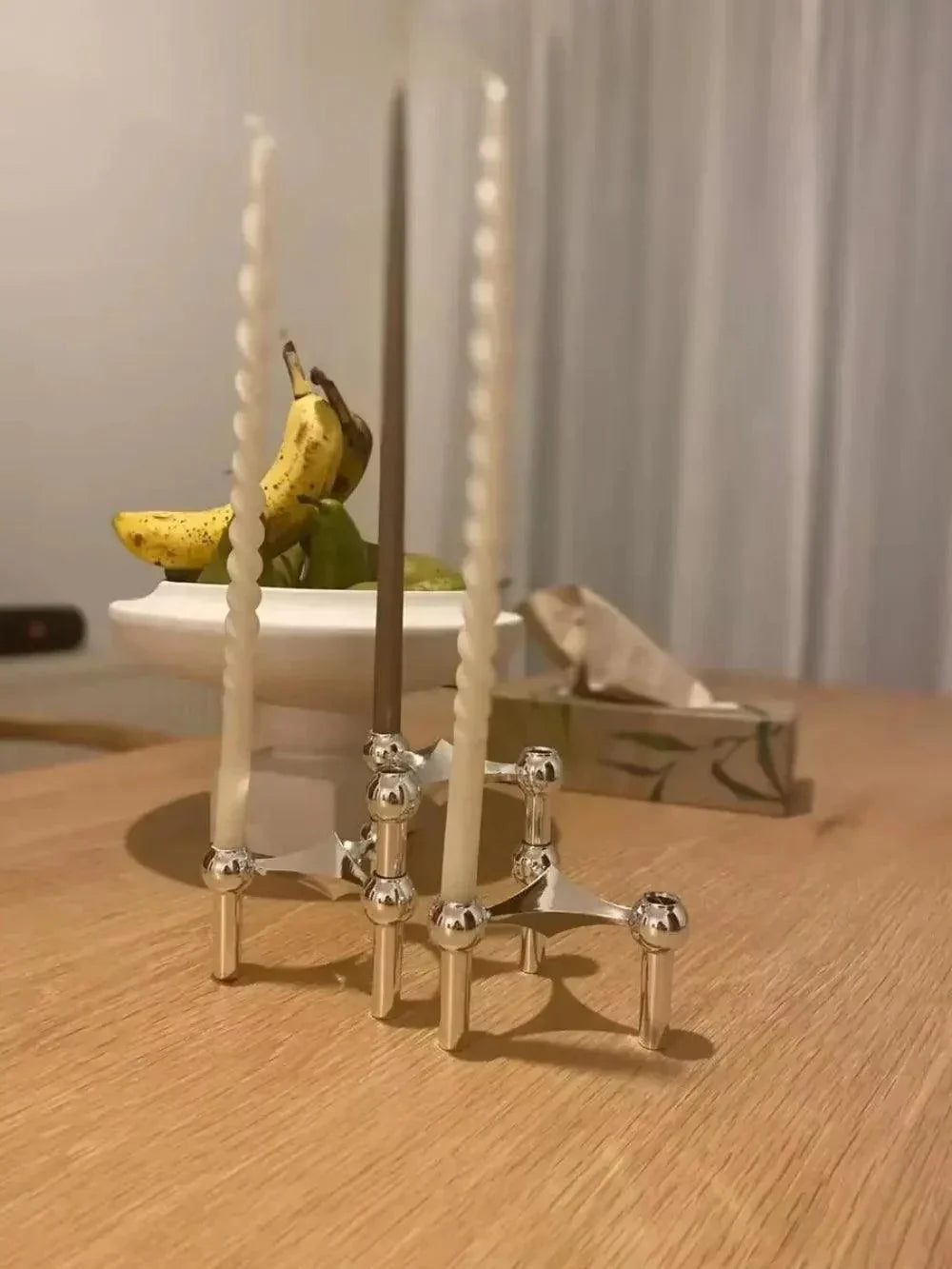 Ljusstake Modern Minimalistisk Design För Heminredning 4