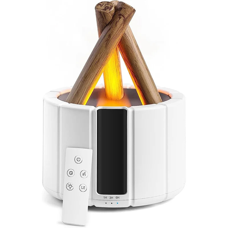 Luftfuktare Sovrum med Aromaterapi och Simulerad Flamdesign 0