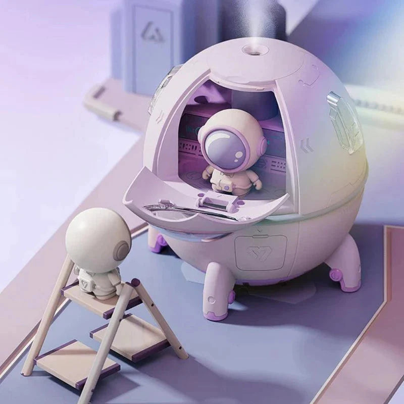 Luftfuktare med Nattlampa och Aromspridare för Sovrum och Rum 3