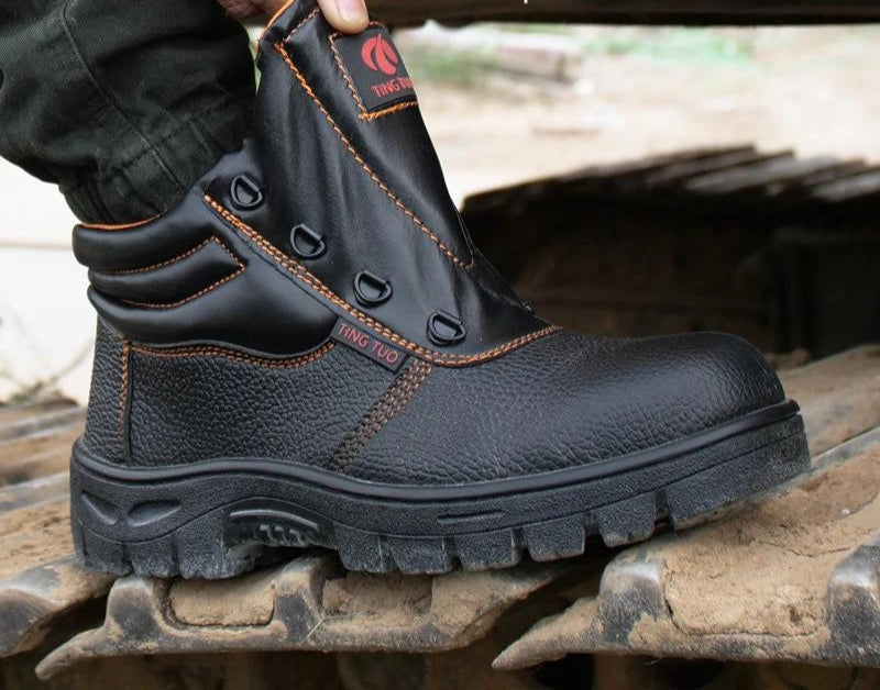 Mäns Arbetsstövlar Vattentäta och Slitstarka 4