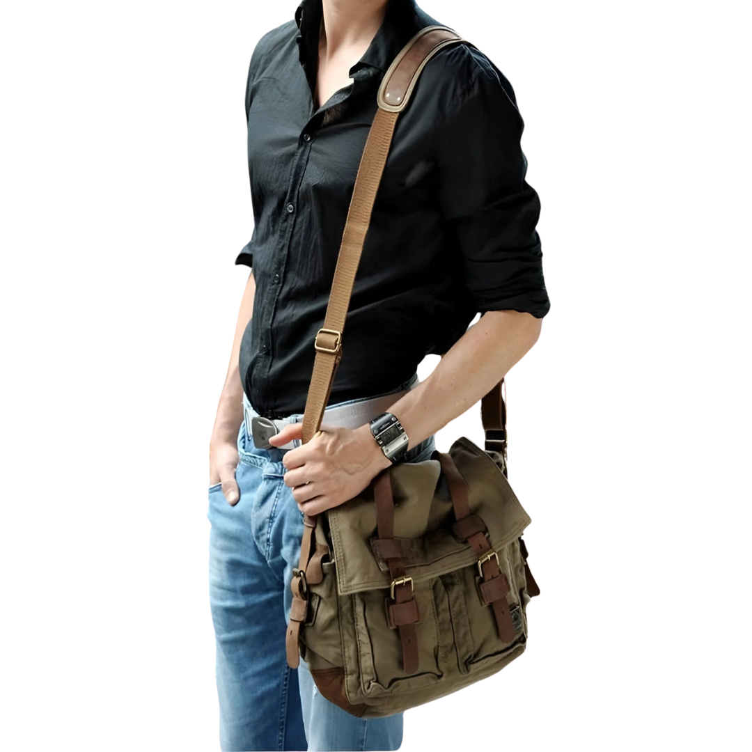 Mäns Axelväska Urban Stil Rymlig Crossbody Design 4