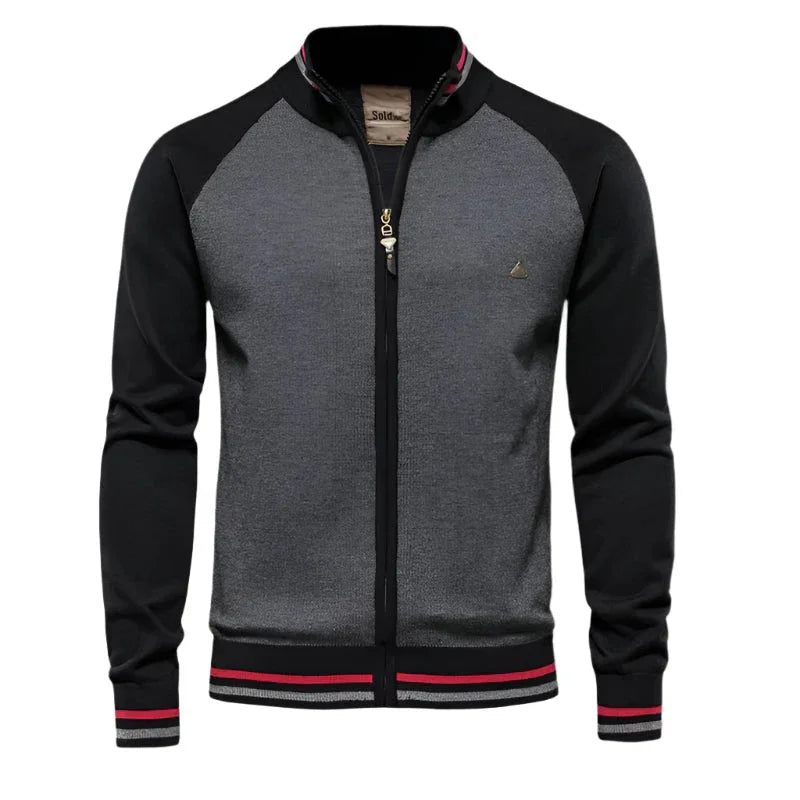 Mäns Cardigan med Dragkedja 5