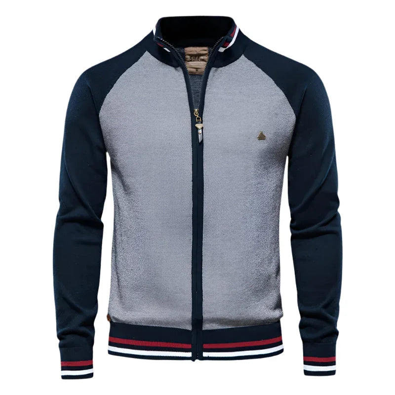 Mäns Cardigan med Dragkedja 6
