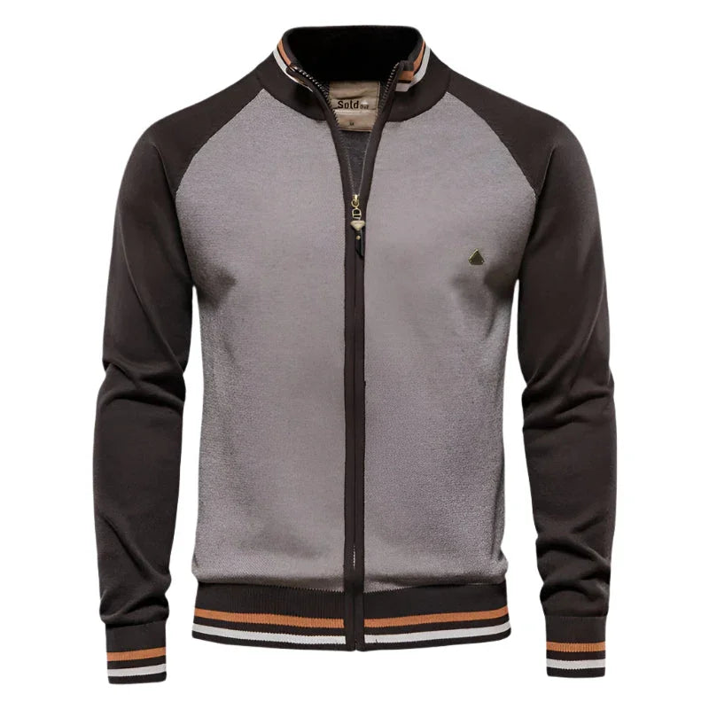 Mäns Cardigan med Dragkedja 7