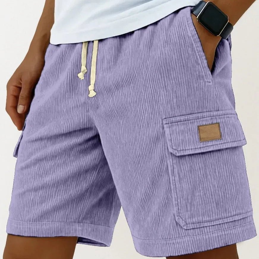 Mäns Cargo Bermuda Shorts Retro Stil 8