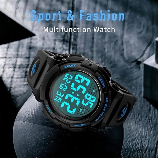 Mäns Digital Sportklocka med Vattentät Design 5