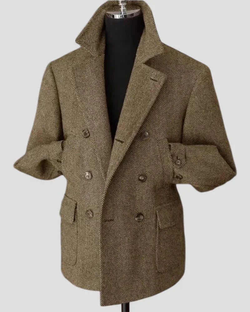 Mäns Dubbelknäppt Blazer 2