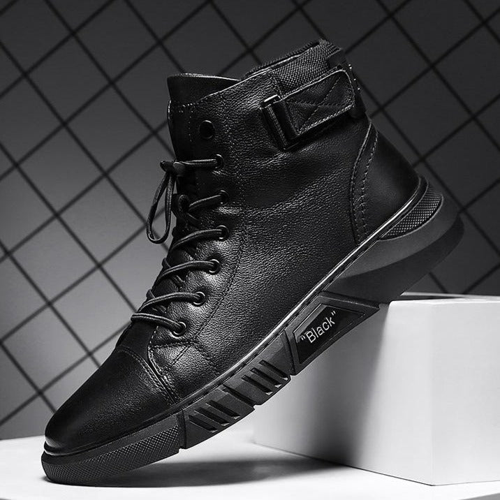 Mäns Handgjorda Läderstövlar Med Modern Design 0