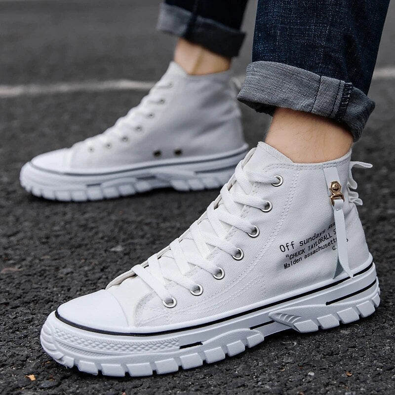 Mäns Höga Sneakers Urban Stil 2