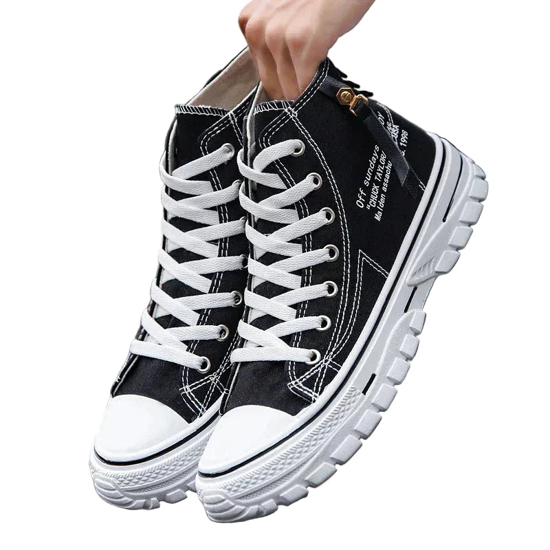 Mäns Höga Sneakers Urban Stil 4