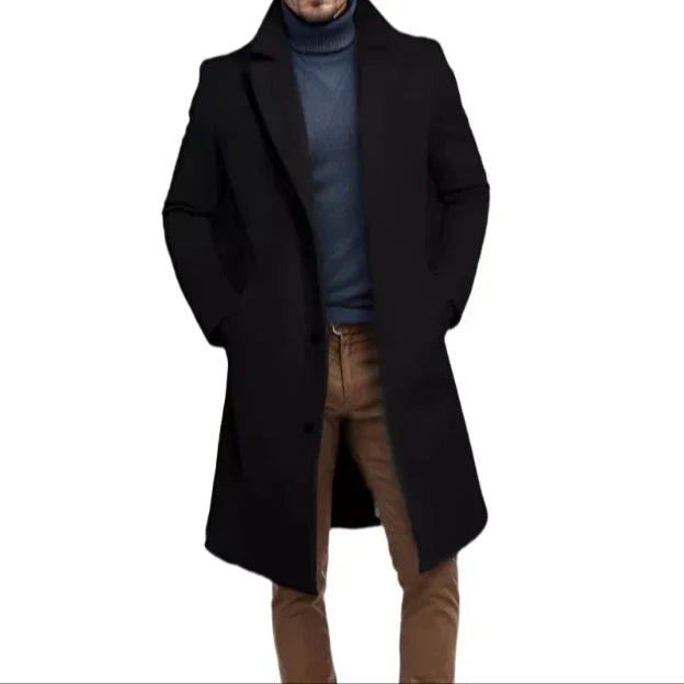 Mäns Mellanlång Kappa Klassisk Stil 6