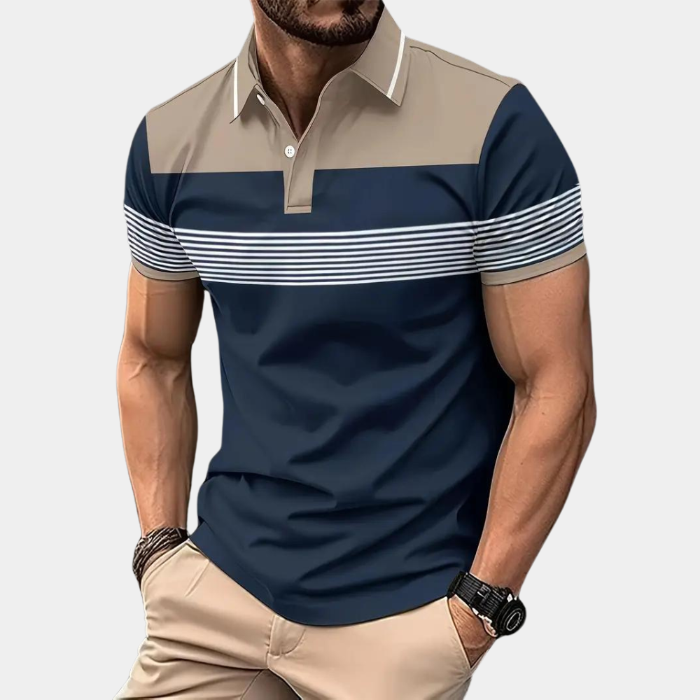 Mäns Polo Skjorta Stilren Modern Design för Alla Tillfällen 6