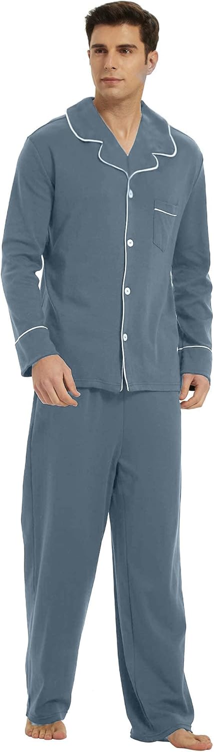 Mäns Pyjamas Set Klassisk Stil 10