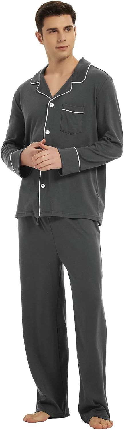 Mäns Pyjamas Set Klassisk Stil 7