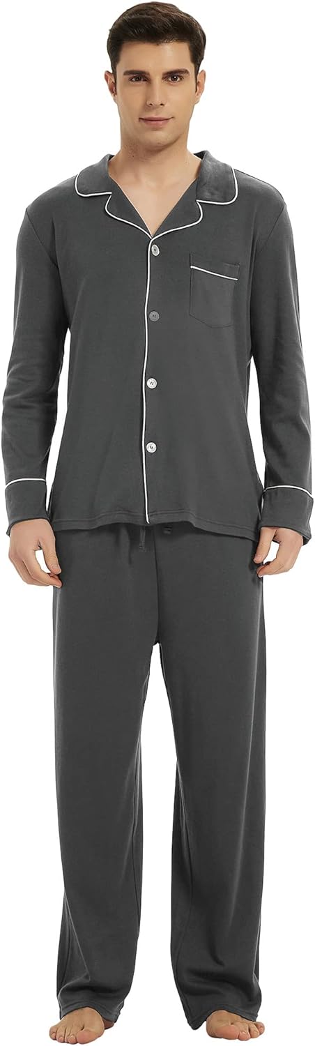 Mäns Pyjamas Set Klassisk Stil 8