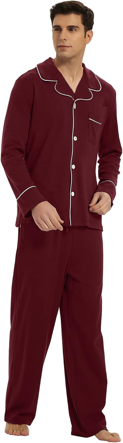 Mäns Pyjamas Set Klassisk Stil 9