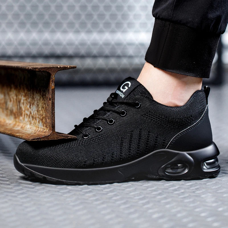 Mäns Säkerhetsstövlar Ståltå Vattentålig Antisklid 3