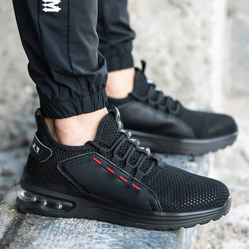 Mäns Skyddsskor med Ståltå och Halkskydd Trendig Design 0