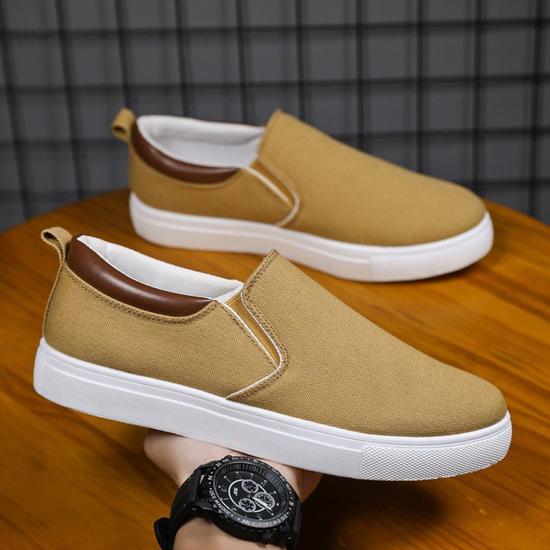 Mäns Slip-on Skor i Canvas 11