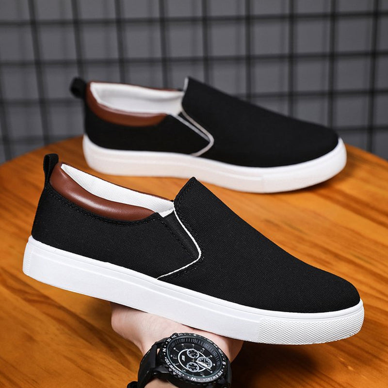 Mäns Slip-on Skor i Canvas 13