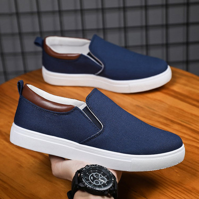 Mäns Slip-on Skor i Canvas 9