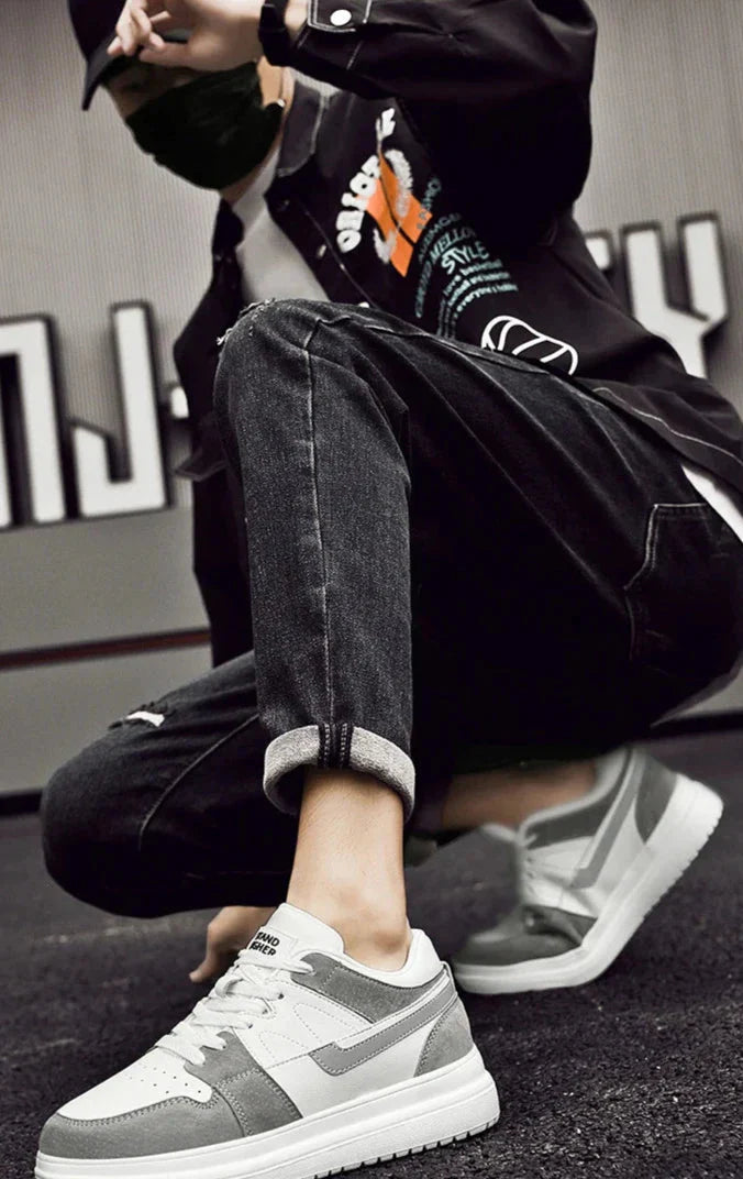 Mäns Sneakers Dold Höjdökning Skateboard Stil 3