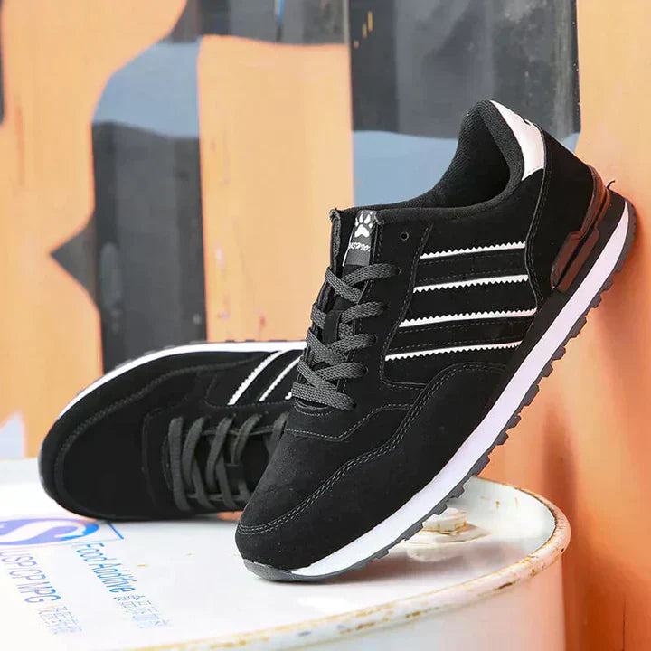 Mäns Sneakers Läder Klassisk Design Komfortabel Passform 8