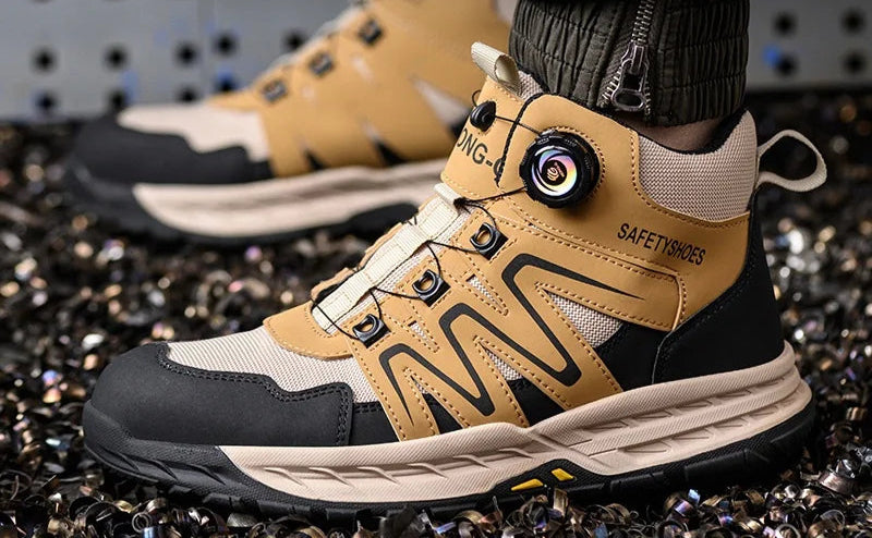 Mäns Taktiska Stövlar Sportig Design med Skyddande Ståltå 3