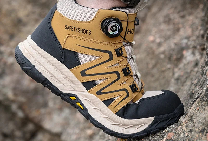 Mäns Taktiska Stövlar Sportig Design med Skyddande Ståltå 5