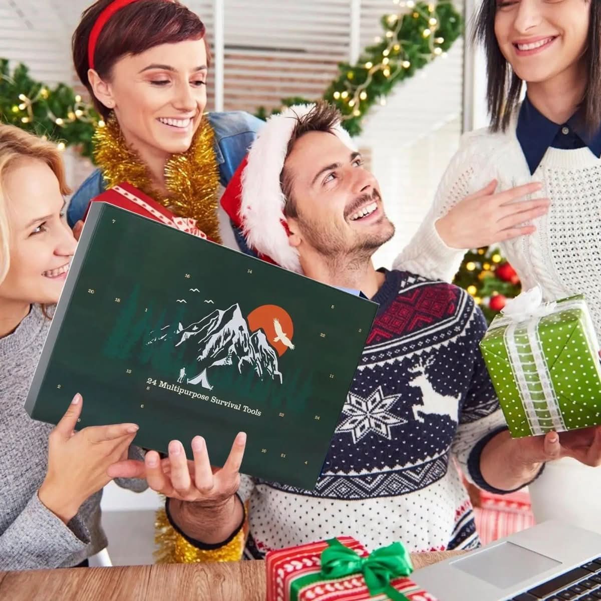 Mäns Utomhusredskaps Adventskalender 2025 För Friluftsentusiaster 2