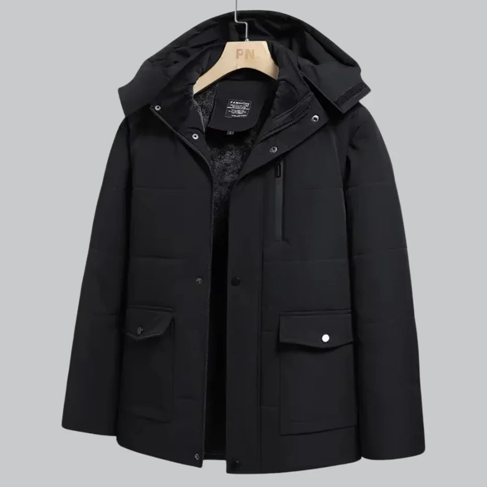 Mäns Vinterjacka Fleecefodrad 3