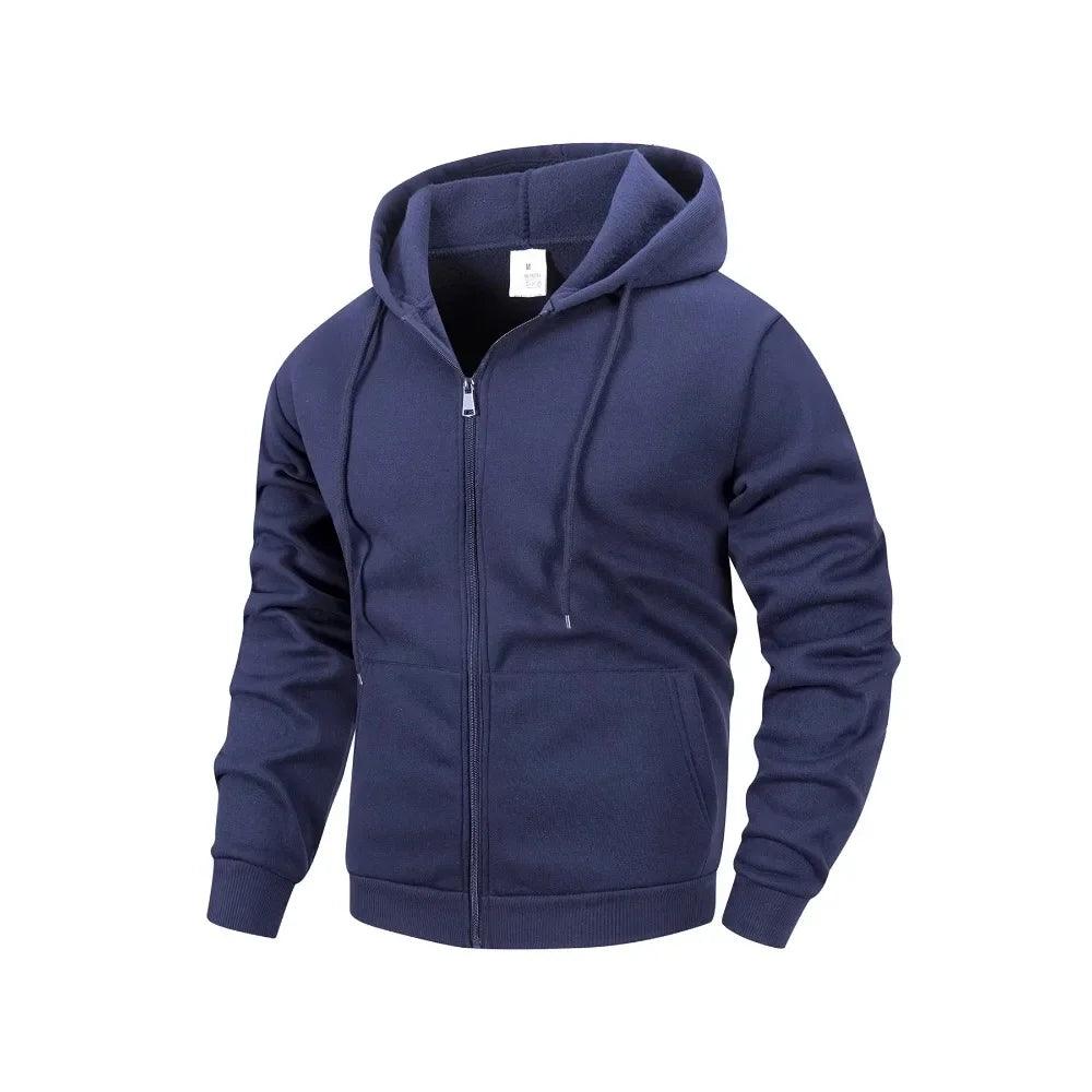 Mäns Zip Jacket Casual Streetwear 3