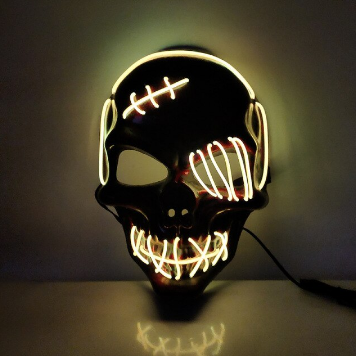 Mask för Halloween med Ljusfunktioner 9