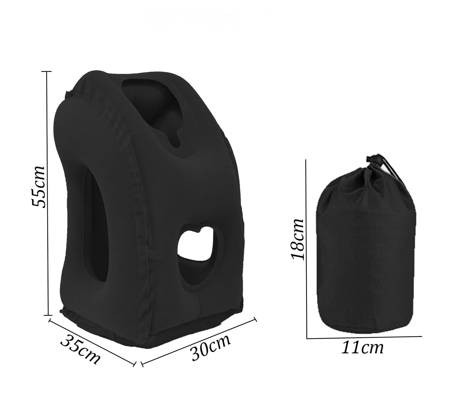 Matkatyyny Puhallettava Ergonominen 2