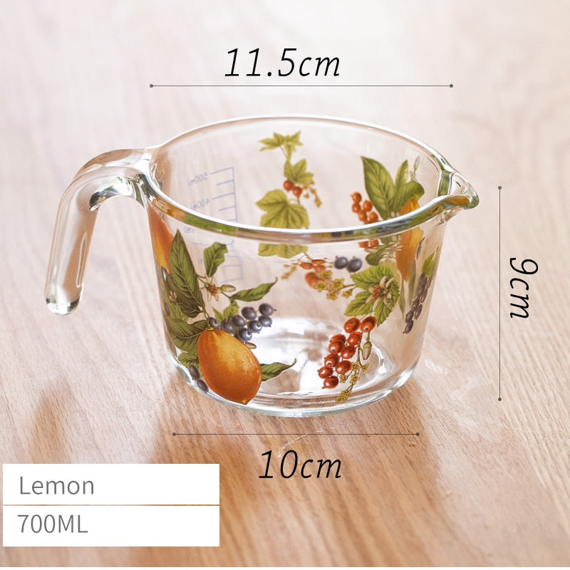 Mätkopp med Lock i Retro Blommor 14