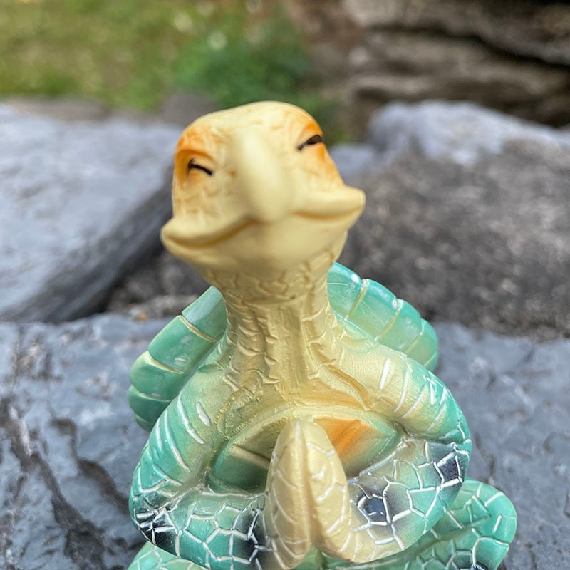 Meditativ Havssköldpadda Staty 5