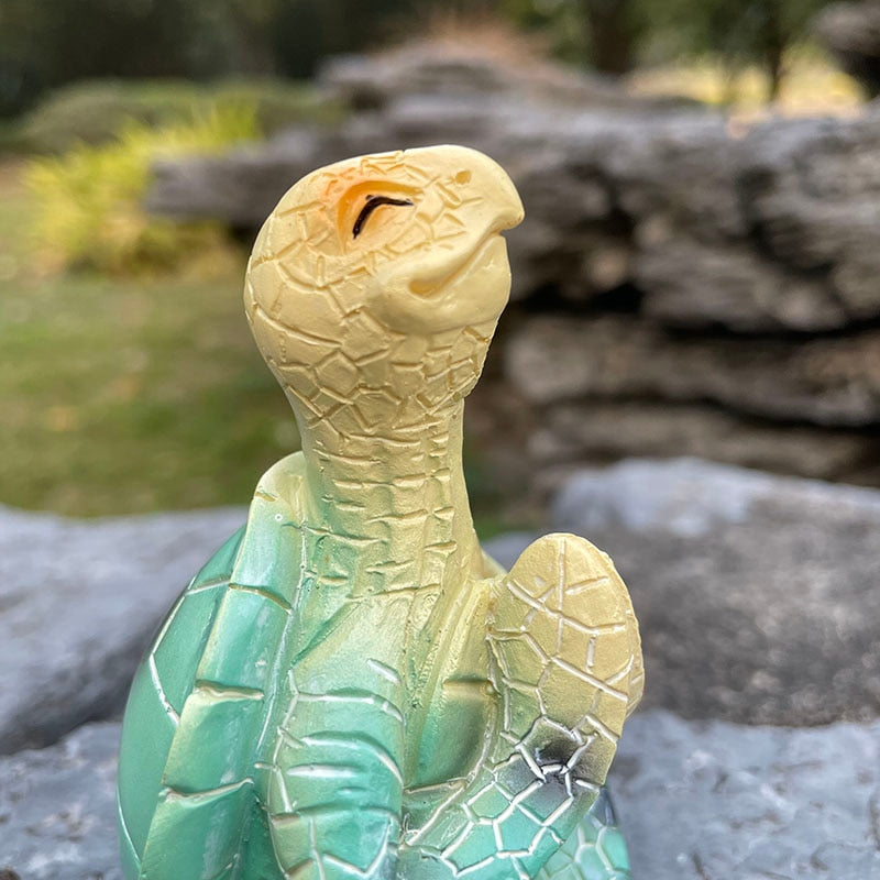 Meditativ Havssköldpadda Staty 6