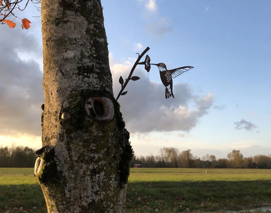 Metallfåglar för Uteplats Dekoration 1