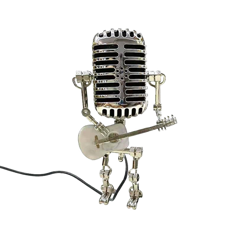 Mikrofon Robot Skrivbordslampa Justerbar LED 8