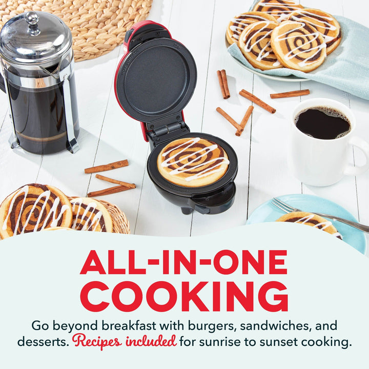 Mini Våffeljärn och Grillpress Kompakt Design 2