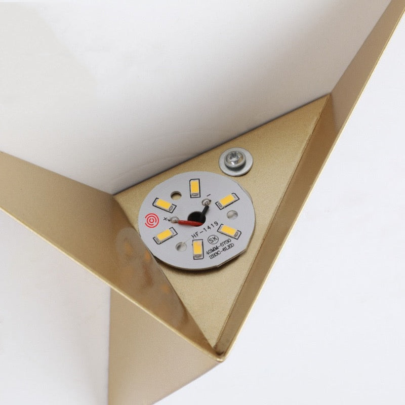 Minimalistisk LED-vägglampa Triangulär 5